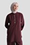 Sea Shell Detailed Suit in Burgundy - 4