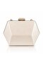 Women's White Pearl Hexagonal Evening Dress Bag Boxed Bridal Wedding Portfolio - 3