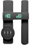Sliding door lock - Combination lock - Enhanced privacy - Three-digit combination - Single pack - Black
