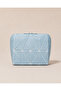 Premium Leather Diamond Pattern Makeup Bag - Cosmetic Bag & Travel Makeup Bag