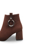 Siri Diva Women's Pointed Toe Heeled Boots 0012630 Brown Suede - 4