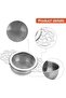Tea Strainer For Loose Tea, 2 PCS Fine Mesh Stainless Steel Infusers with Drip Bowl, Double W - 6