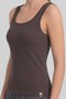 Egyptian Women's Camisole Backless Strappy Tshirt Brown - 3