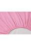 Single Pink Flat Elastic Sheet Set +1 Pillowcase