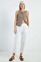 Elastic Waist Pocket Gabardine Trousers - 2