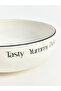 Lcw Home Black Printed Ceramic Salad Bowl 23 cm - 4