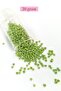 Bulk glass sand beads (8/0) 3 mm - 20 grams - grass green - bnc152