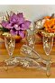 Special Pearl-Embellished 152 Cc Footed Coffee Water Glass, Soft Drink Glass, Dowry Gift, Gift - 3