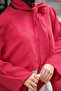 Women's Asymmetrical Cut Waist Tie Blouse Red - 5