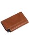 RFID automatic card ejector wallet genuine leather magnetic. - 2