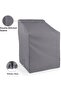 Garden chair cover, stackable protector, waterproof, cold-resistant, UV-resistant, suitable for gray chairs. - 5