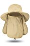 Sun hat unisex 10cm brim 56-62cm UV quick-dry bucket hat.