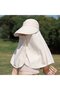 Sun hat white 56-58cm multi-functional neck protector summer. - 5