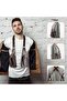 Chest bag dark brown retro anti-theft genuine leather casual backpack. - 2