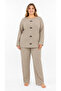 Ribbed Knit Cotton Flared New Season Plus Size Homewear