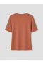 Two Mt Shop Quality Oval Collar Lace Detailed Women's T-Shirt - 6