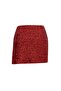Pippa Sequined Mini Wrap Skirt Red - 5