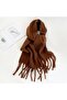 Women's thick warm scarf watermelon red extra large soft.