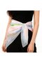 Silk scarf 160x50cm thin sun protection beach women's. - 5