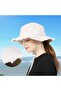 Fisherman hat 56-60cm unisex UV foldable adjustable wide brim tassel. - 5