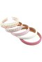Headbands 7pc floral pearl retro wide women color5. - 4