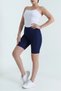 Women's Knee Length Push up Sports Shorts Leggings - 2