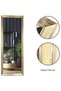 Marketplace Mirror Full Length Stand 160cm x 60cm Standing Hanging or Leaning Against Wall, Large Rectangle Bedroom Mirror Floor Mirror Dressing Mirror Wall-Mounted Mirror, PVC Frame - Golden - 4