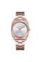 Women's Rose Gold Stainless Steel Watch, Silver Dial | Trnda-001