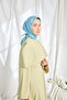 Twill Silk Scarf Geometric Blue - 3