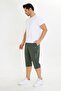 Men's Plus Size Stretchfit Cargo Pocket Flexible Capri Khaki-6035B
