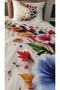 Summer Garden 5D Digital Printed 100% Cotton Single Duvet Cover Set (4 Pieces) - 2