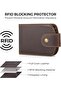 محفظة رجالية نحيفة من الجلد الإيطالي الأصلي مع حماية RFID وجيب أمامي، تصميم أنيق وعملي. - 5
