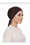 (Dark Brown) Classic Plain Stitched Bonnet Hijab Inner Bonnet Scarf Shawl Bonnet 100% Cotton