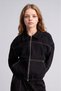 100% Cotton Shirt Collar Zippered and Contrast Stitched Gabardine Shirt Jacket for Girls I3481A826Wn - 4