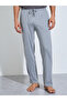 Men Grey Solid Relaxed Fit Knitted Pants