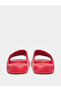 Red Quilted Comfort Pool Slides - 4