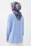 Velora Scarf Brush Pattern Blue Lilac - 2