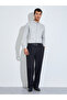 Grey Solid Textured Regular Fit Shirt - 2