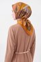 Velora Scarf Brush Pattern Dark Orange - 2