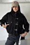 Women's Japanese Jacket Zr New Season Metal Decorated Buttoned Oversize Relaxed Fit Bomber Jacket - 7
