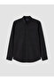 Vizyon New Season Black Regular Fit Gabardine Men's Shirt - 4