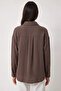 Oversize Basic Müslin Gömlek LMX0002 - 7
