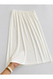 Women's White Cotton Combed Cotton Skirt Inner Lining Underskirt Petticoat Skirt - 2