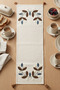 Wreath Punch Embroidered Floral Patterned Decorative Tassel Table Runner 40X130 cm - 6