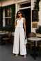 White Vest and High-Waisted Wide-Leg Pants Eden Set - 3