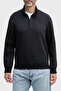 Cotton Regular Fit Half Zipper Stand Collar Sweat Men's Sweat Xm001295 Af10818 Ub10