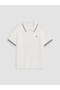 Lcw Kids Ecru Polo Collar Embroidered Girls' Knit Sweater - 2