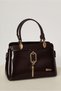 Faux Leather Bag with Tassel Detail 2239