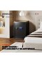 Touch Screen Safe Box with Silent Mode, Backlit Keypad, LED Light, Anti-Rust & Anti-Theft, Home/Office, 33×50×35 cm, Black - 5