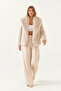 Women's Collared Lined Fur Jacket Mbms Mink - 3